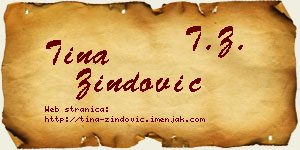 Tina Zindović vizit kartica